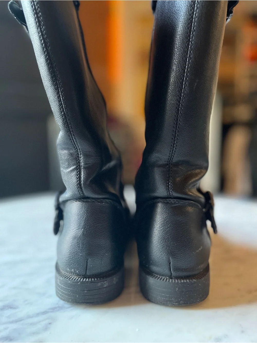 Target Black Kids' Mid-Calf Buckle Boots